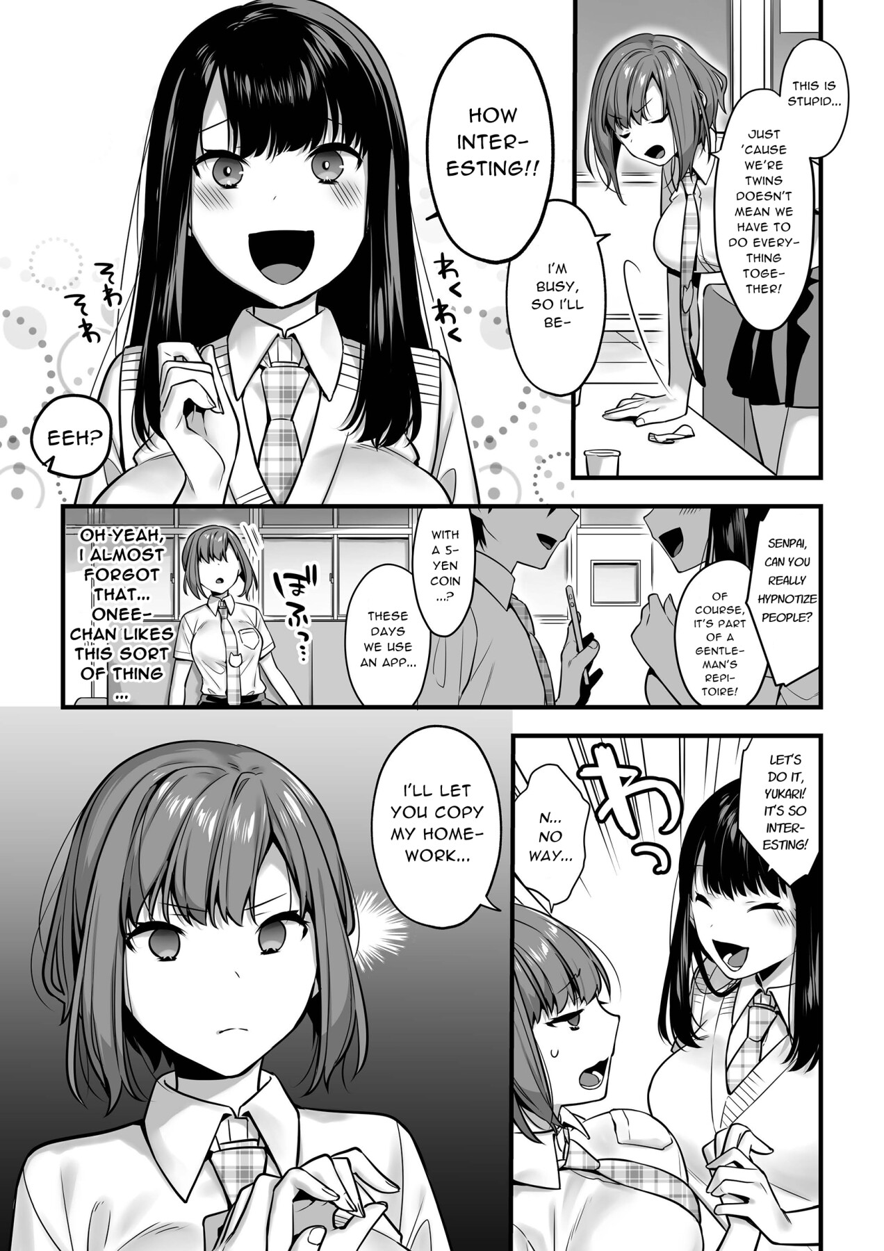 Hentai Manga Comic-Do Twins Get Hypnotized At The Same Time?-Read-6